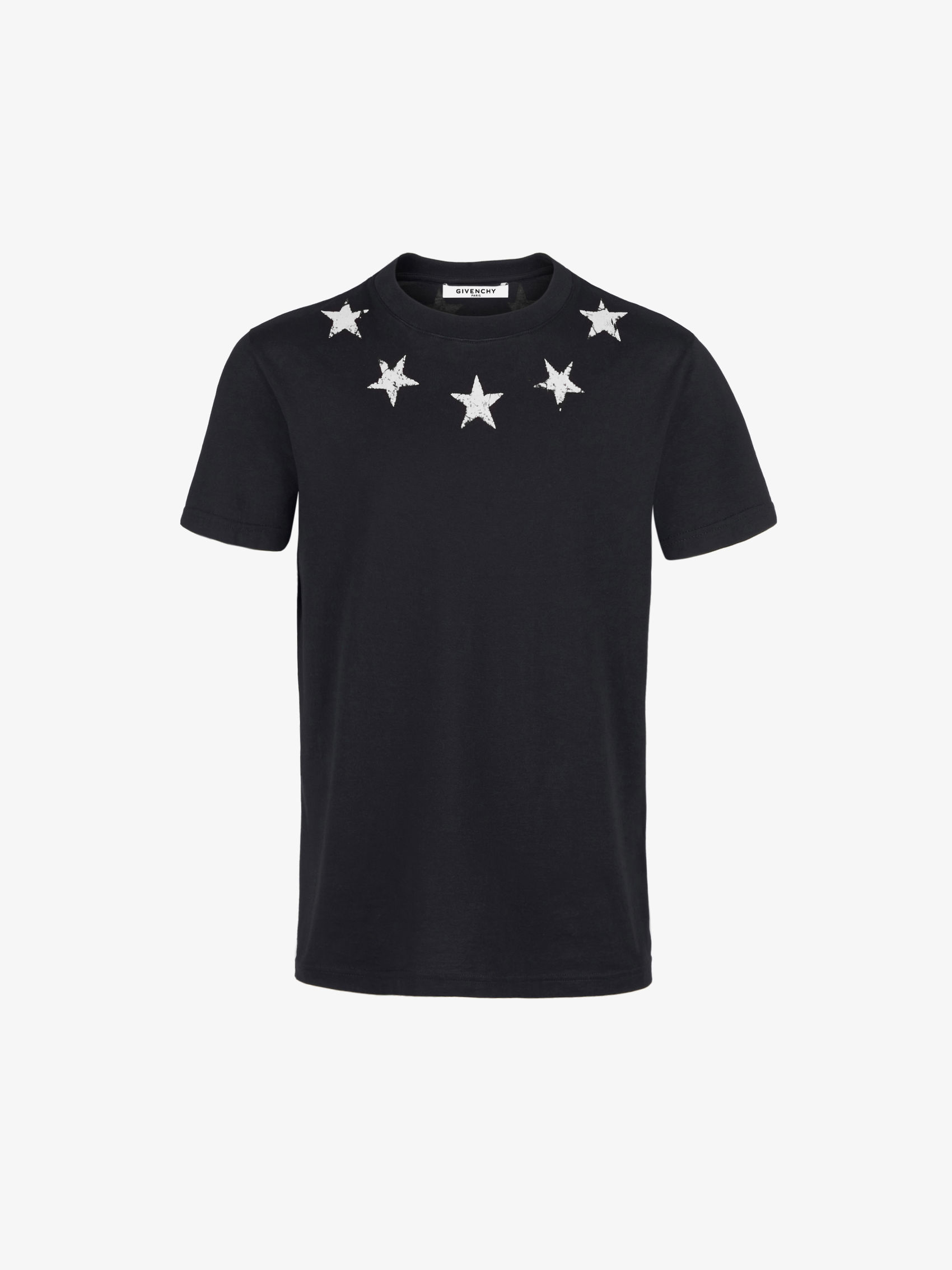 Givenchy Black/White Cracked Star T-Shirt - Rogue