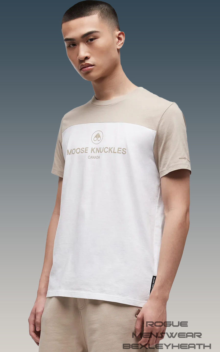 Moose Knuckles Ormond T-Shirt In White - Rogue Menswear