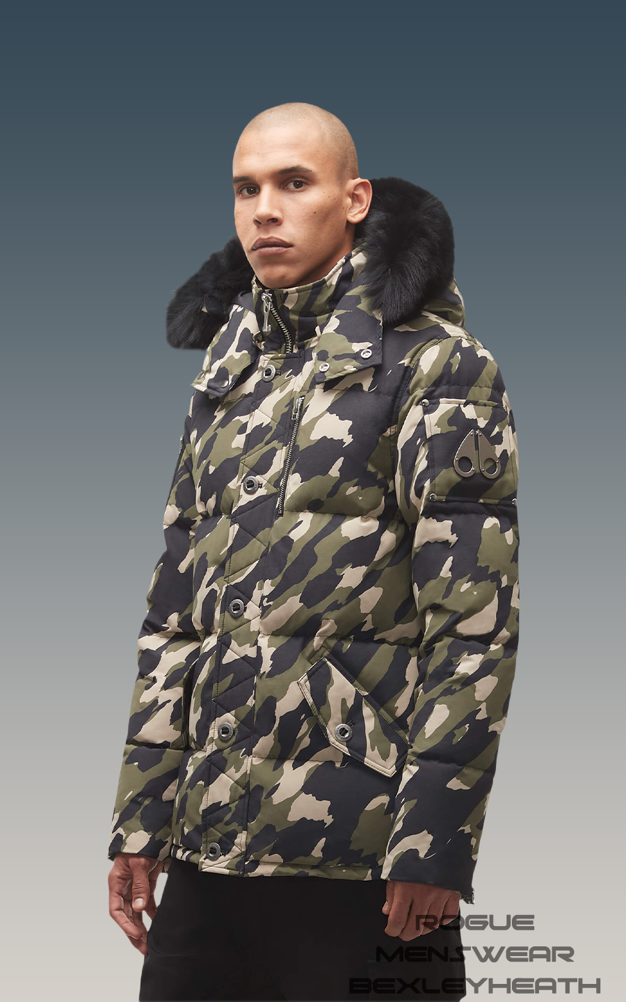 Moose Knuckles Limited Edition Q3 Jacket In Camo - Rogue Menswear
