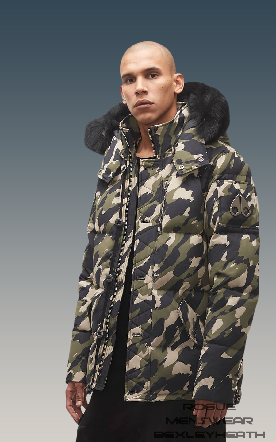 Moose Knuckles Limited Edition Q3 Jacket In Camo - Rogue Menswear